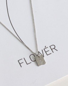 영문 사각 목걸이 #86940