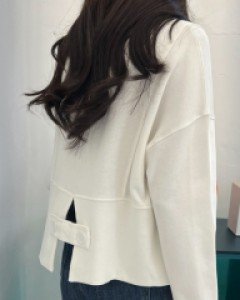 절개라인 뒷트임 맨투맨 #110576