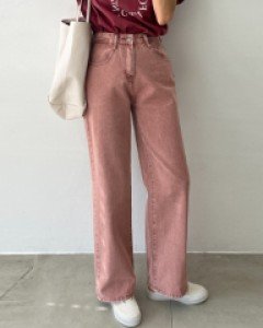 밀키 컬러 와이드 팬츠  #79943