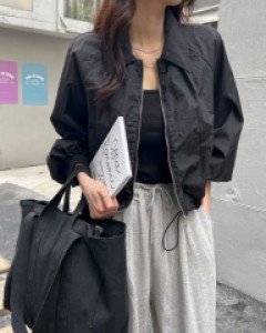 뒷셔링 바람막이 숏점퍼 #66281