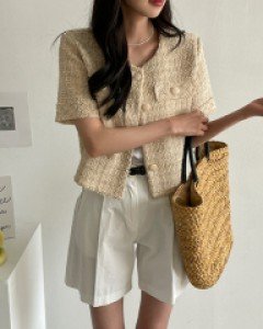 파스텔 트위드 자켓 #66288