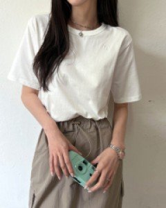 메이비 코튼 자수티셔츠 #110676