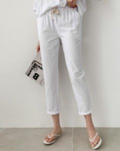 기본템 일자핏 밴딩 팬츠 #75346