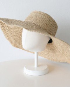 라피아 와이드챙 #87369