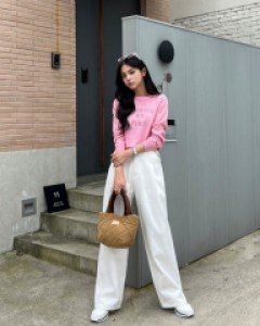 숏/기본/롱 버클 핀턱 와이드 팬츠 #710145