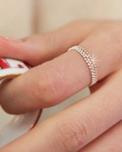 [실버] 심플 볼 체인 반지