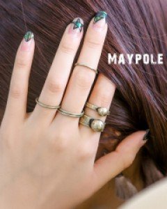 [균일가전] [5개 1세트] 메이폴 엔틱 반지