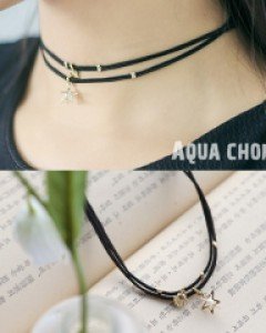 아쿠아 초커 목걸이