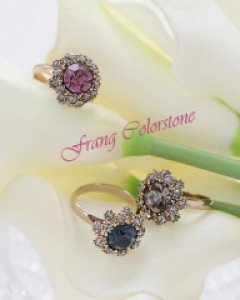 프랑 컬러 스톤 반지