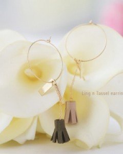 [균일가전] 링 앤 태슬 귀걸이