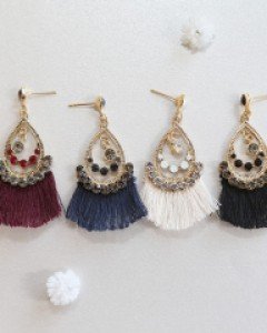 엔틱 샹드리에 태슬 귀걸이