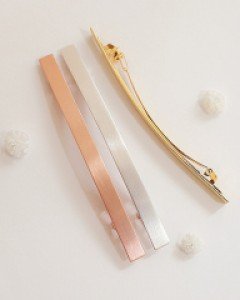 롱 슬림 메탈 헤어핀