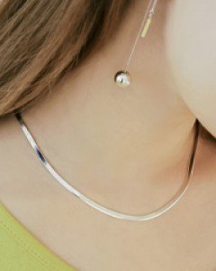 [당일출고][실버] 3mm 스네이크 체인 목걸이