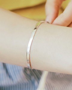 [당일출고][실버] 3mm 스네이크 체인 팔찌