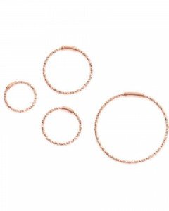 [실버] 라운드 슬림 컷팅 귀걸이