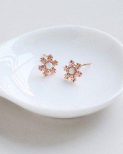 [은침] 오팔 눈꽃 귀걸이
