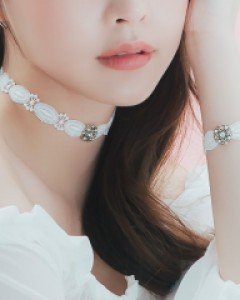 [목걸이+팔찌] 에스닉 레이스 초커 세트