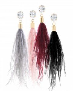 [균일가전] 제프리 깃털 귀걸이