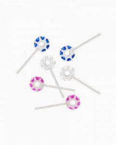 [실버] 미니 큐빅 휠 귀걸이