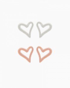 [MBC 손꼭잡고 협찬] [당일출고] [실버] 다우닝 하트 귀걸이