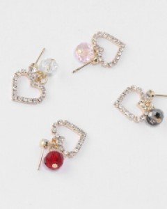 켈리 하트 귀걸이