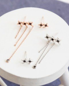 [실버] 슈팅 애로우 언발 귀걸이