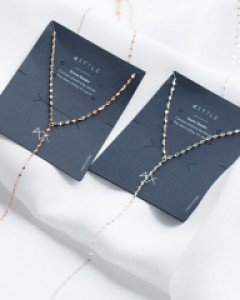 [실버] 보데 롱 체인 목걸이