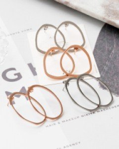 [스텐레스 스틸] 러스터 라인 귀걸이