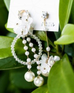 [핸드메이드] [은침] 에밀리아 플라워 귀걸이