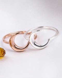 [실버] 심플 문 반지