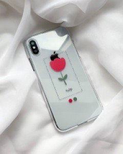 튤립 한송이 아이폰 호환 케이스