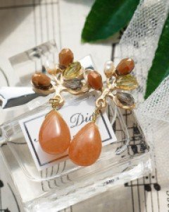 [핸드메이드] 폴린 트리 귀걸이