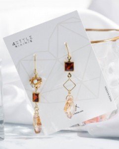 [핸드메이드] 에피르 크리스탈 귀걸이