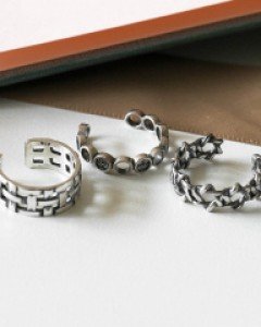 [실버] 엔틱 크론 반지