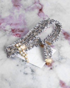 오망 펄 초커 목걸이