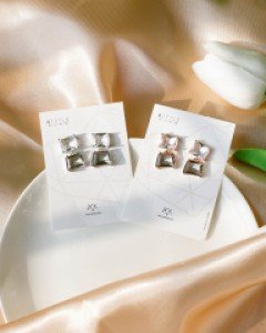 [은침] 카레 크리스탈 귀걸이