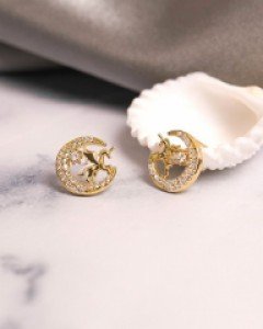 [은침] 유니콘 문 귀걸이