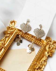 매니 하트 귀걸이