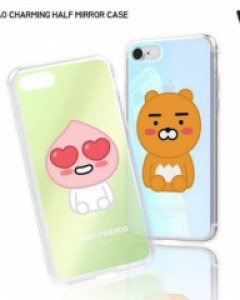 [카카오 정품] 카카오프렌즈 차밍 반투명 미러 갤럭시 케이스