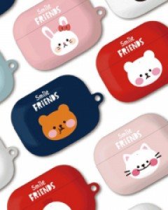 트라이코지 디자인 에어팟프로호환 하드케이스 스마일프렌즈