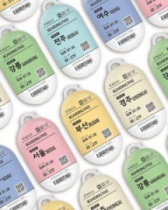 트라이코지 디자인 버즈케이스 트레인티켓