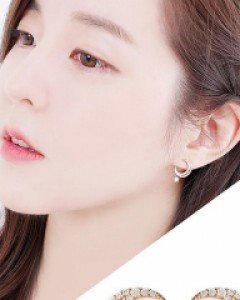 트윈반달 귀걸이