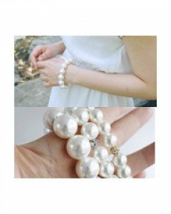 진주 팔찌 3종 볼드 큐빅 골드 실버 심플 패션 브레이스릿