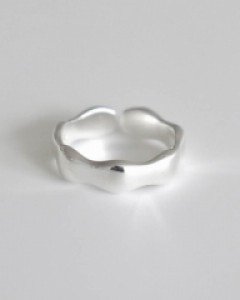 실버925 소프트 웨이브 반지