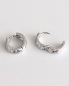 Three line one touch earring