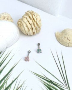 [낱개판매] 스퀘어 기프트 피어싱