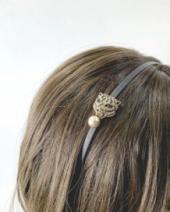 블랙타이거 큐빅 헤어밴드