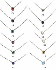 [스와로브스키] [실버] 데일리 탄생석 목걸이