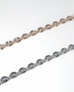 [실버] 미아 컷팅체인 팔찌