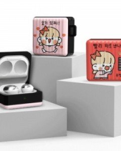 실버벨 뽀시래기 시즌5 버즈라이브/버즈프로/버즈2 아머케이스